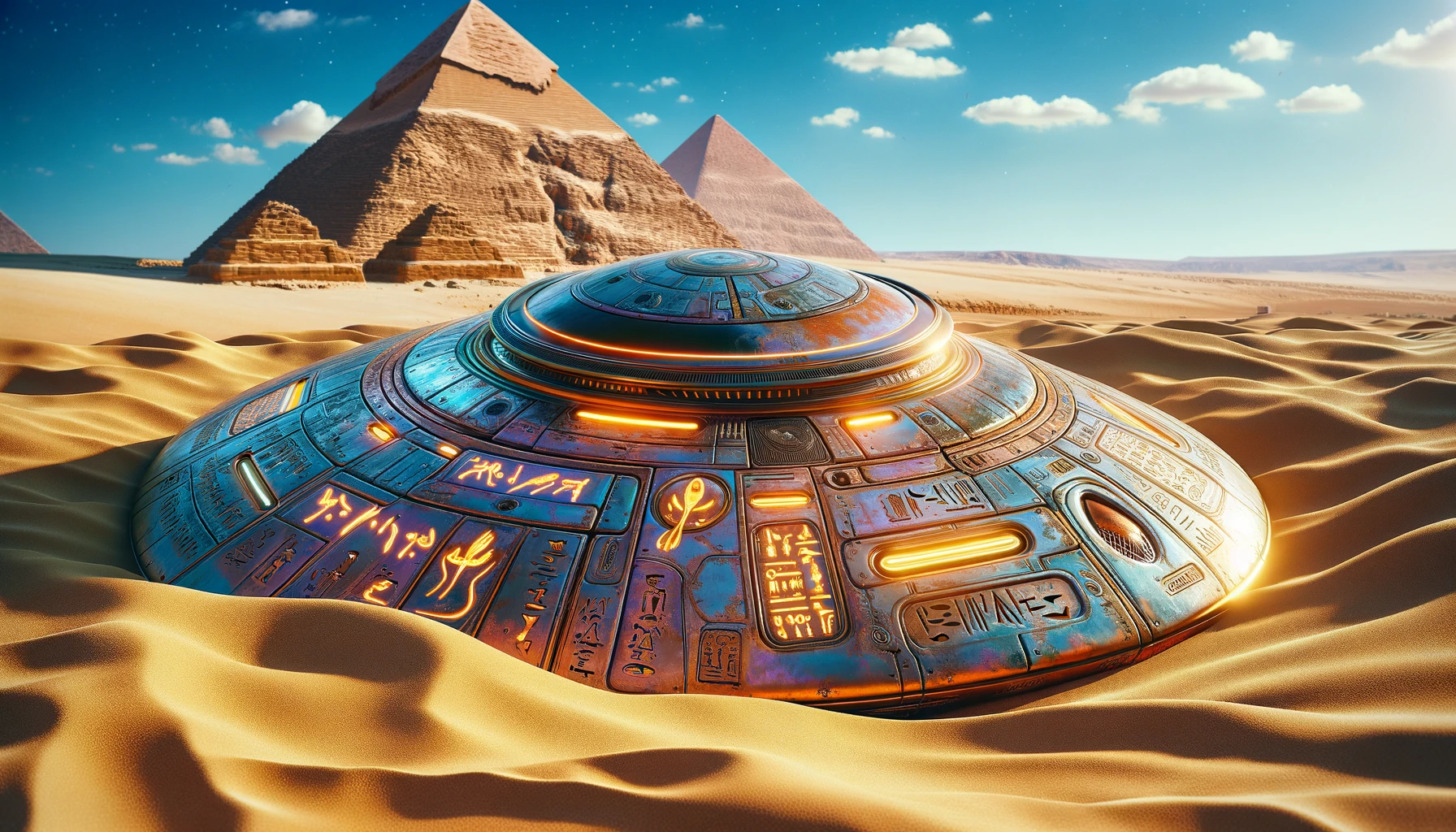 BREAKING NEWS: Pyramid-Building UFO Found—Still Sporting Egyptian Bumper Sticker!